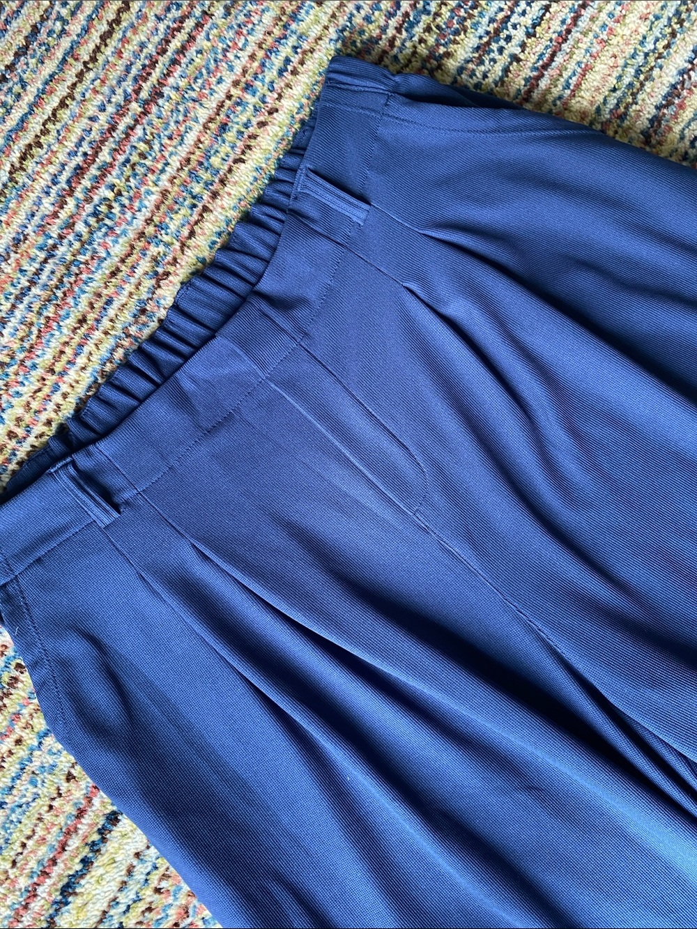 HALARA Navy Elastic Waist Wide Leg Bottoms XL - Picture 5 of 8